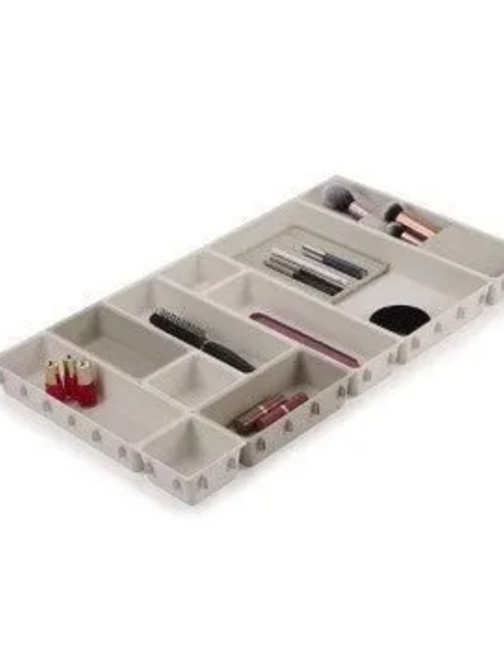 NIB Joseph Joseph Drawer Organizer Tray Beige Storage for Makeup and Accessories